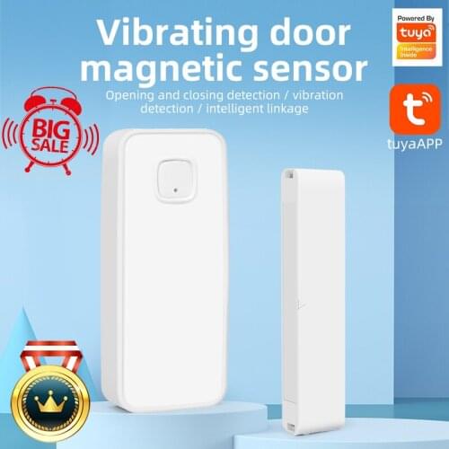 Tuya Zigbee WiFi Door Sensor, Smart Door Open/Closed Detectors, Smart Life APP Wifi Window Sensor Work With Alexa,Google Home