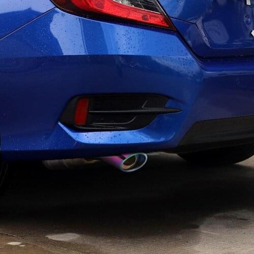 Universal Burnt Color Car Auto Exhaust Muffler Practical Multi-functional Durable Bent Stainless Steel Silencer Tip