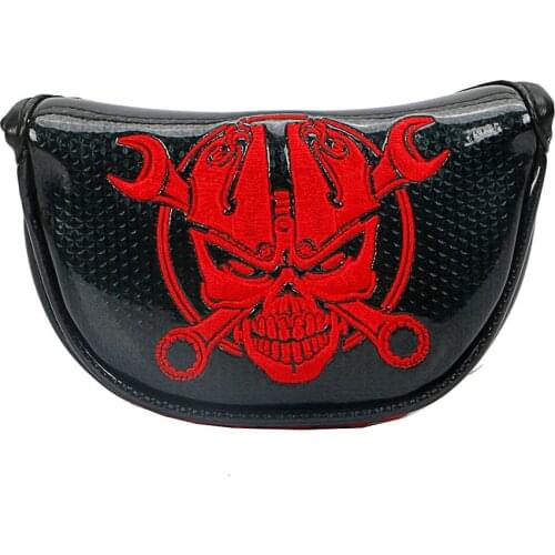 High quality PU leather Magnetic Seal Composite golf Putter Cover Headcover