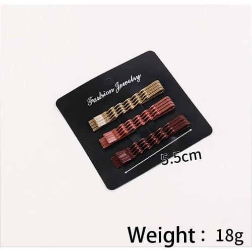 12Pcs/Set Hair Clip Ladies Hairpins Girls Hairpin Curly Wavy Grips Hairstyle Hairpins Women Bobby Pins Styling Hair Accessories