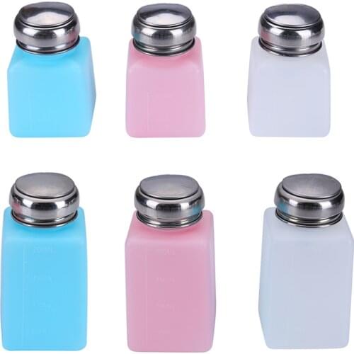 100ML 200ML Empty Liquid Alcohol Press Bottle Glue Residue Remover Clean Tools Gereedschap Portable Dispenser Pump Bottle