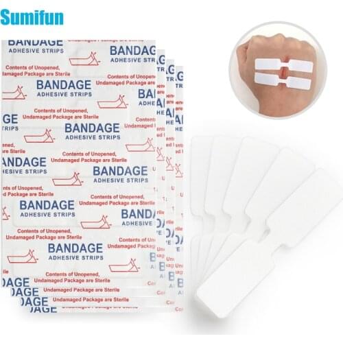 20pcs Sumifun Medical First Aid Bandage Band Sterile Hemostatic Patch Wound Treatment Anti-infection Sticker Plaster Pads C1975