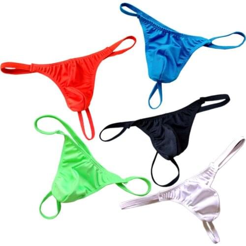 Promotion M-3XL Large Size Pouch Thong Sexy Hot Mens Gay Thongs Men G Strings Briefs Nylon Bikini Underwear/Jocks/Tanga/T-back