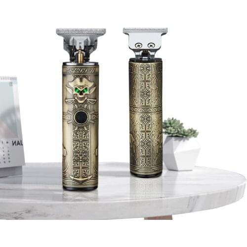 Cordless rechargeablemetal housing hair trimmer men barber hair clipper electric hair cutting machine haircut tool home