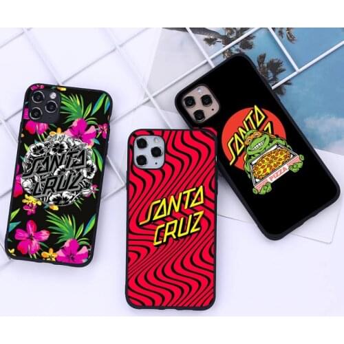 Skateboard Skate Santa Cruz Phone Case For Iphone 12 11 Pro Mini XS MAX 8 7 6 6S Plus X 5S SE 2020 XR Cover