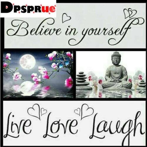 Dpsprue 5D DIY Diamond Painting Full Square/Round Drill "Buddha Statue" Embroidery Cross Stitch Mosaic gift Home Decor Gift D28