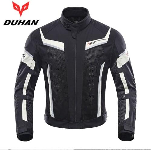 DUHAN Summer Breathable Motorcycle Jacket Mens Motocross Jacket Mesh Jaqueta Motoqueiro Moto Racing Jacket Motorbike Clothes
