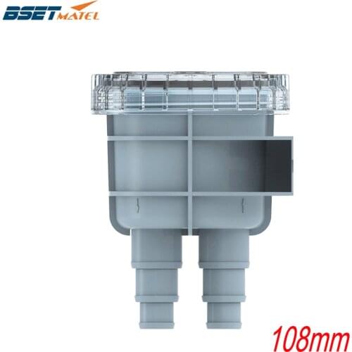 108mm Boat Marine Intake Raw Sea Water Strainer Filter Rafting Boating Accessories Fits Hose Size 1/2"5/8"3/4" Protect Engine