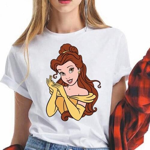 Beauty and The Beast T-Shirt Funny Fashion T-Shirt Be Our Guest Its Lit Lumiere Graphic Tee Cute Cartoon Tops