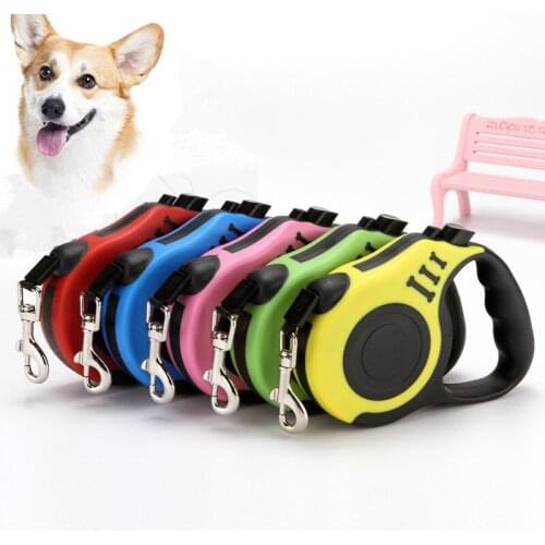 Hot Selling Durable Dog Leash Automatic Retractable Nylon Cat Lead Extending Puppy Walking Running Lead Roulette For Dogs