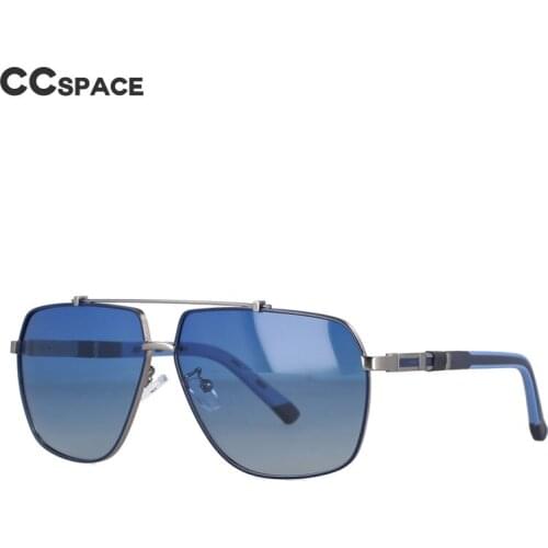 53024 Retro Big Frame Pilot Polarized Sunglasses Men Drive A Car Fashion Spring Leg Shades UV400 Vintage Glasses