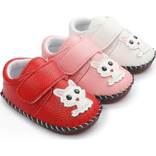 New PU Leather Newborn Baby Cartoon Sneakers Newborn Toddler Boy Girl Anti-slip Sole Frist Walkers