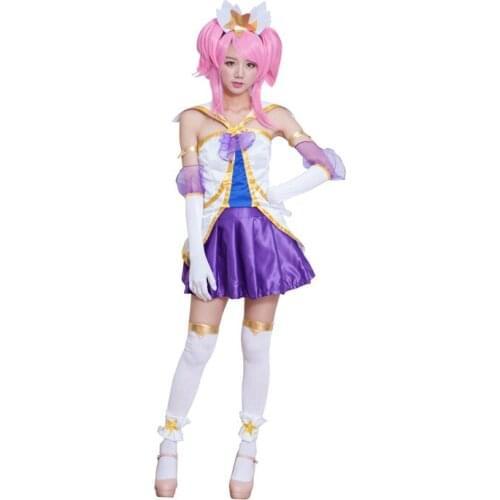 New Arrival Game LOL Cosplay Costumes Full Set Star Guardian Magical Girl Janna With Top Skirt And Acessories Cosplay Costumes