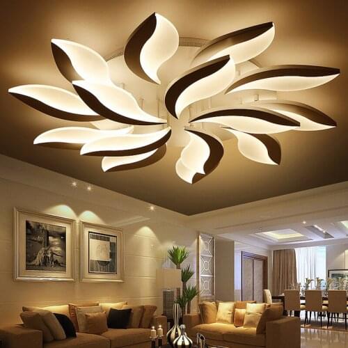 Modern Flower Led Ceiling Light Acrylic lampara techo Led Light Living Room Bedroom Luminaria Lustres Home Ceiling Lamp