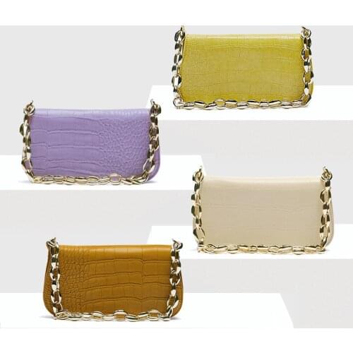 2021 New Chain Shoulder Bag Crocodile Pattern Bag Handbag Women Purses and Handbags Luxury Designer