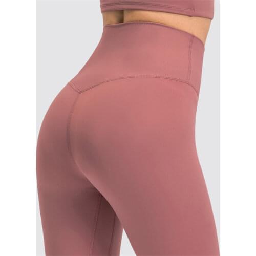 Nepoagym AIM 25 Inch High Rise Ribbed Waist Women Yoga Pants Brushed Gym Legging Tummy Control Woman Tights Fitness Sports