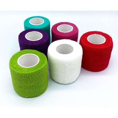 1 Roll 5*450cm Disposable Self-adhesive Flex Elastic Bandage Tattoo Handel Grip Tube Wrap Elbow Stick Medical Tape Accessories