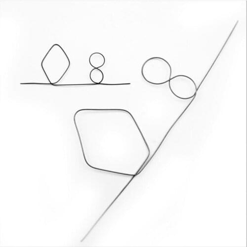 1pcs Cute Nitinol Shape Meta Memory I Wire Fire Prediction number of Diamonds magic trick for close up magic Random New Arrival