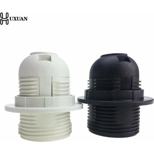 250V E27 LED Plastic Lamp Holder E27 Edison Screw Light Bulb Socket Holder DIY E27 Socket Base Lamp Accessories Luminaire