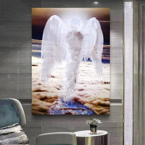 5D Diy Diamond Painting Angel Wings Cross Stitch Kits Home Decor Rhinestones Mosaic Inlay Diamond Embroidery Full DisplayZP-3156