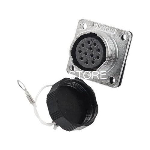 AC 400V 5A 12 Pins Alumnium Capped Air Aviation Connector Socket WS20-12