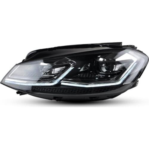 ADT Golf 7 R20 TDI TSI ledHead Lights 2013-2017 Golf7 MK7 Dynamic LED head Light Golf 7.5 MK7.5 LED Angel Eyes headlights