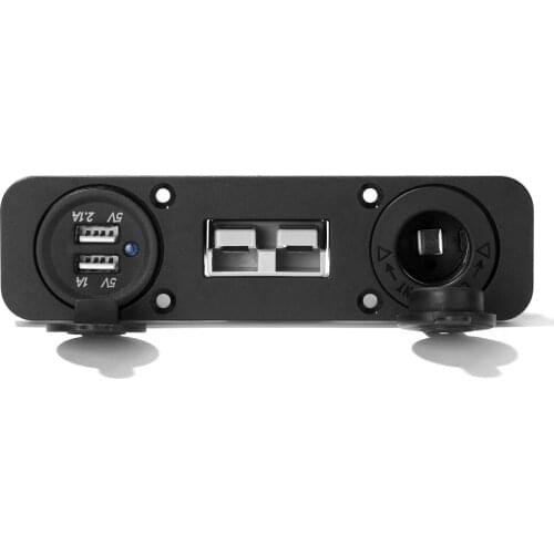 12V 50A Car Dual USB Charger Panel Auto Cigarette Lighter Power Outlet Adapter for Ship Auto Motorcycle