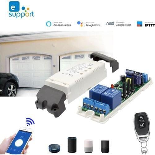 EWelink Wireless Switch, WiFi Garage switch Module Remote control, DIY Smart Home, Relay, used in Conjunction with Alexa Google
