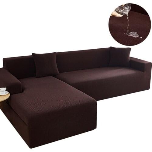 Waterproof Sofa Cover Decorative Sectional Couch Loveseat Cover Living Room Furniture Corner L Shape Funda Sofa Chaise Lounge