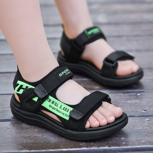 Childrens Outdoor Sandals New Summer Boys Sandals Korean Fashion Mesh Comfortable Children Shoes Girls Beach Shoes Size 28-38