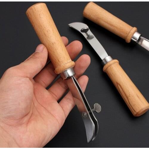 Leather Tools Adjustable Cutter DIY Handmade Leather Crimper Slotting and Grooving Device Edge Holder Leathercraft Cutting