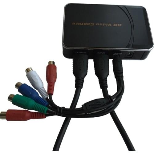 USB Video Capture Card, convert analog video audio to USB Flash Disk from hdmi component, Free shipping