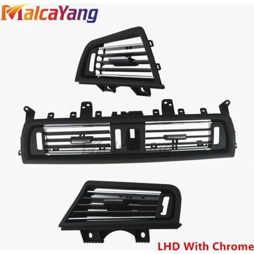 Left/Center/Right/ Car Center A/C Air Outlet Vent Panel Grille Cover for BMW 5 Series F10 F18 523 525 535 Car Auto Replacement