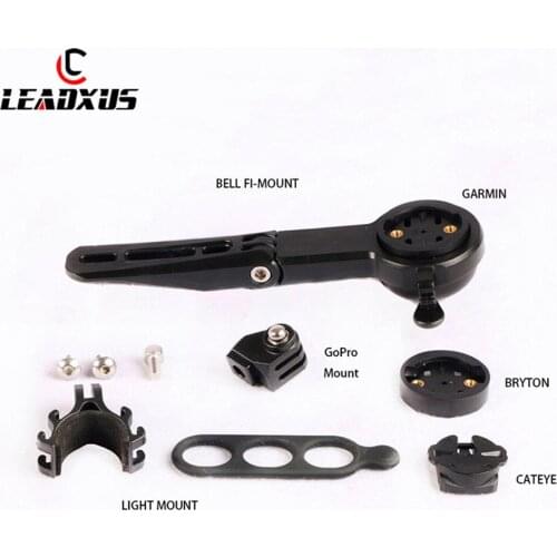 LEADXUS Multifuction Bicycle Computer Mount Code Tabe Bracket With Bell GPS Computer Gopro Sport Camera Holder For GARMIN CATEYE