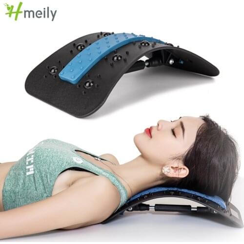 Back Massager Stretcher Neck Massage Aesthetic Stretcher Cervical Pillow Masajeador Spine Bridge Back Posture Lumbar Pain Relief