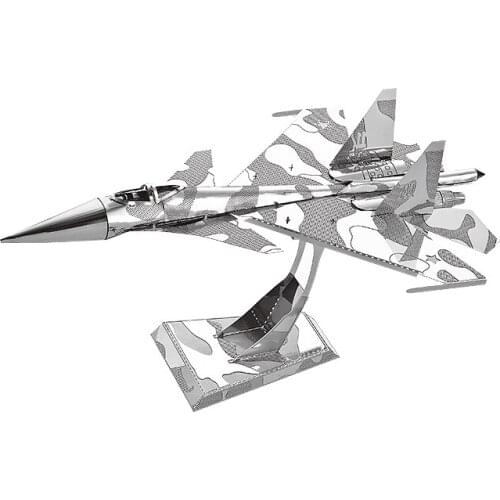 MMZ MODEL NANYUAN 3D Metal puzzle SU-34 fighter Assembly Model DIY 3D Laser Cut Model puzzle toys gift for adult