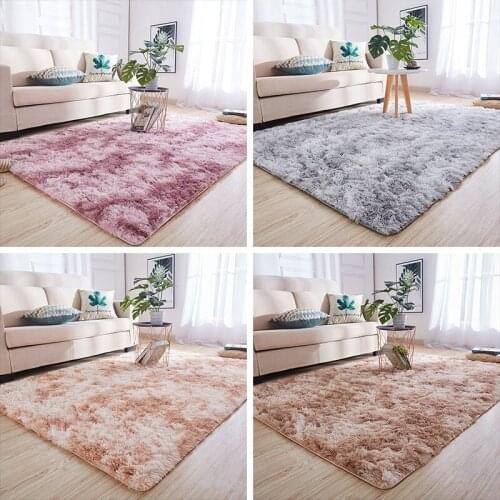 New Arrival Simple plush carpet bedroom room bedside mat Nordic living room sofa coffee table rug Child crawling thick floor mat