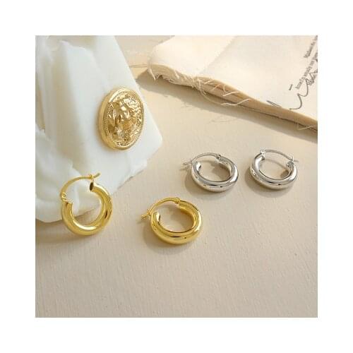 New Minimalist S925 Stud Earrings for Women Couples Jewelry Trendy Elegant Party Accessories Prevent Allergy