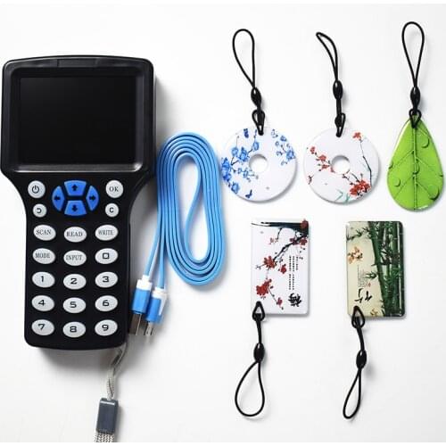 New RFID Reader Writer Copier Duplicator IC/ID with USB Cable for 125KHz 13.56MHz Programmer UID CUID Copy Card Tag