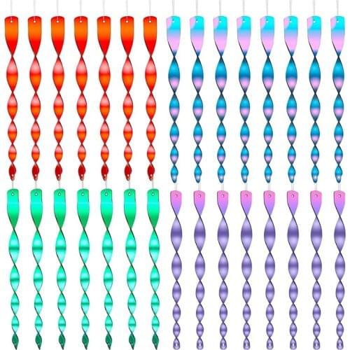 Bird Repellent Reflectors Scare Rods Hanging Colorful Plastic Rod Reflective Bird Deterrent Device Garden Decorative