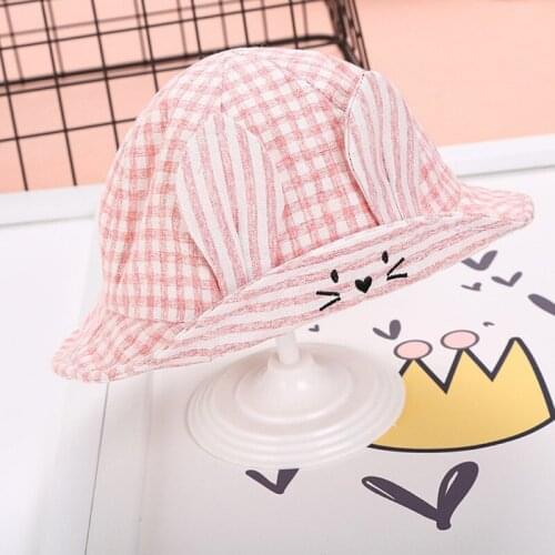 Baby Hat Lovely Newborn Baby Girl Boys Hats Children Floral Print Panama Cotton Cap Sun Beach Cap Baby Summer Outdoor Bucket Hat