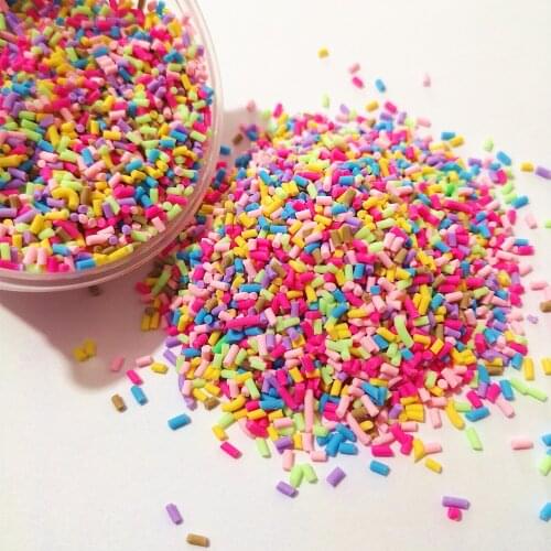 1kg Polymer Hot Soft Clay Sprinkles Colorful for DIY Crafts Tiny Cute Plastic klei Accessories