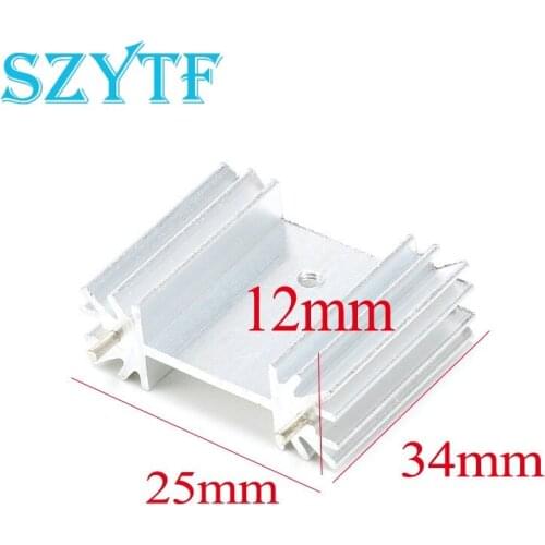 Heat sink 34*25*12MM (silver) lotus-shaped radiator three-band audio regulator dedicated