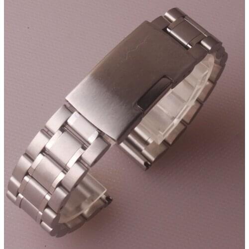 20 22MM Classic one side button Watchbands Strap for Samsung Galaxy 46 42MM Gear S3 Frontier Band Stainless Steel Wrist Bracelet