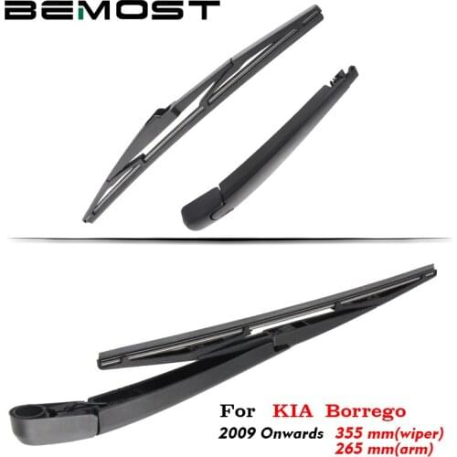 BEMOST Car Rear Windscreen Wiper Blade Arm Rubber For Kia Borrego 355mm Hatchback 2009 2010 2011 2012 2013 2014 2015 2016 2017