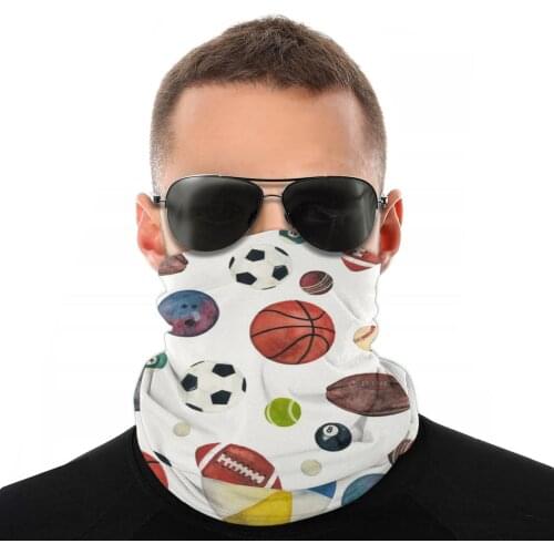 Sporty Night Magic Scarf Half Face Mask Unisex Fashion Tube Scarf Seamless Bandanas Protective Headband Outdoor Hiking