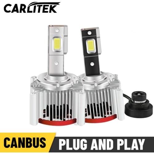 Carlitek D2S LED Headlights HID D1S D3S D4S D5S D8S 30000LM High Bright 30PCS CSP Chips Canbus No Error Plug&Play Auto LED Bulbs