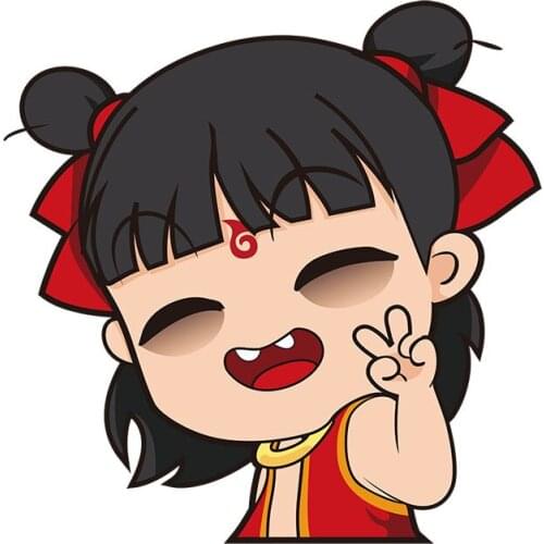 Three Ratels C562 Chinese Cartoon Nezha wall sticker for home decoration car hood sticker laptop decal