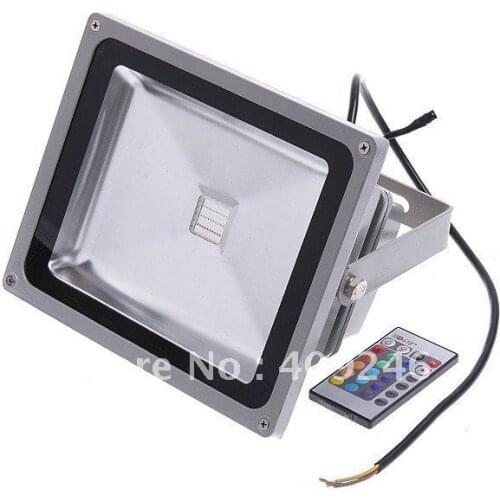 50W Waterproof Landscape Lamp RGB LED Flood Light, LED Flood Lamp,with remote, Free Shipping, Wholesale/Retail, Dropshipping