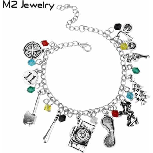 Stranger Things Charm Bracelet For Women High Quality Crystal Beads Bangles Fashion Jewelry